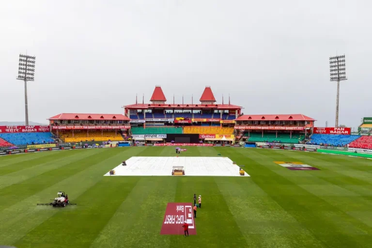 IND AFG Rain Delay at Dharamsala HPCA Stadium before first ODI
