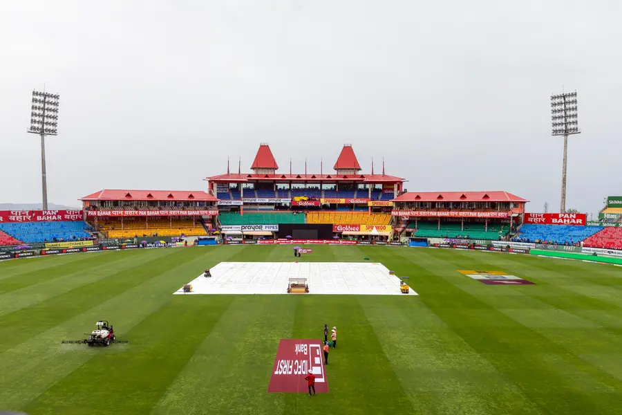 IND AFG Rain Delay at Dharamsala HPCA Stadium before first ODI