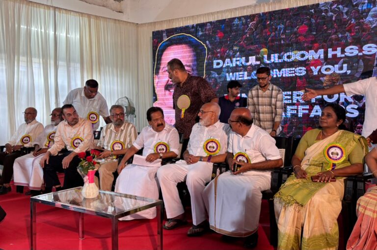 Toofan Warriors Campaign inauguration at Darul Uloom Higher Secondary School by Ramesh Chennithala