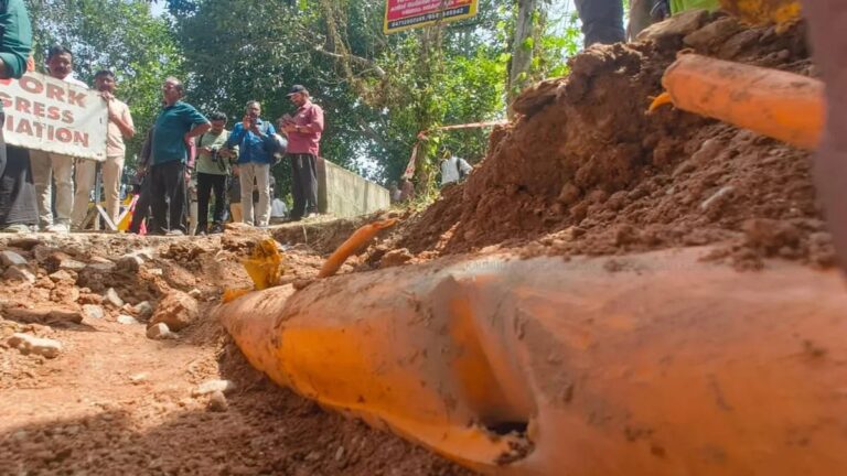 Trivandrum Gas Leak after pipeline damage during road construction