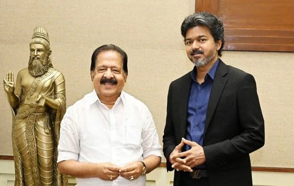 Operation Thoofan Support meeting between Ramesh Chennithala and Tamil Nadu Chief Minister Vijay