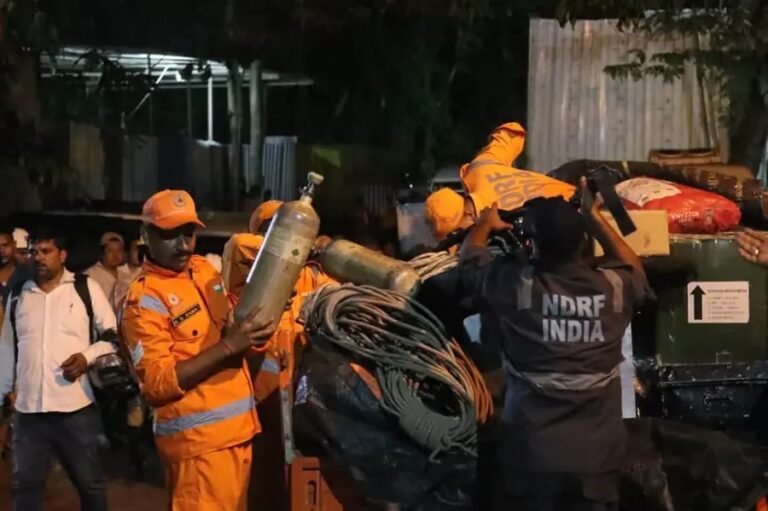 Sikkim Tunnel Collapse rescue operation at under-construction tunnel in Namchi