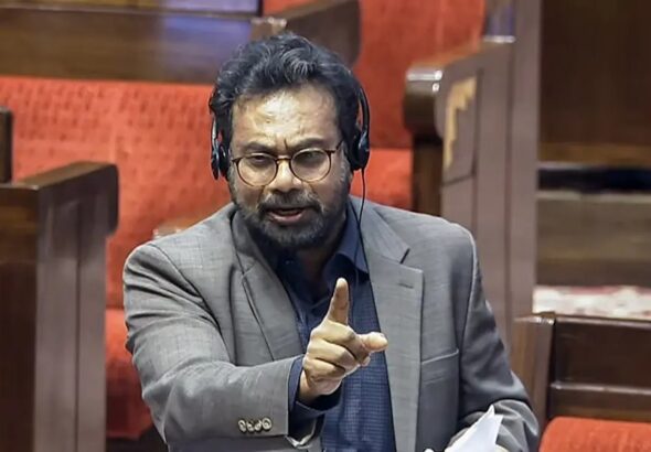 Rajya Sabha Protest during debate on Public Examination Amendment Bill