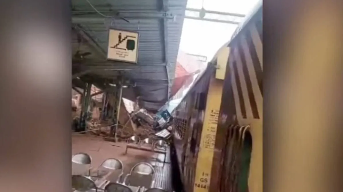 Kozhikode Clock Tower Collapse at Kozhikode Railway Station during renovation work