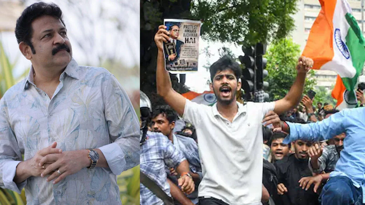 Krishnakumar NEET Protest social media reaction on Delhi demonstrations