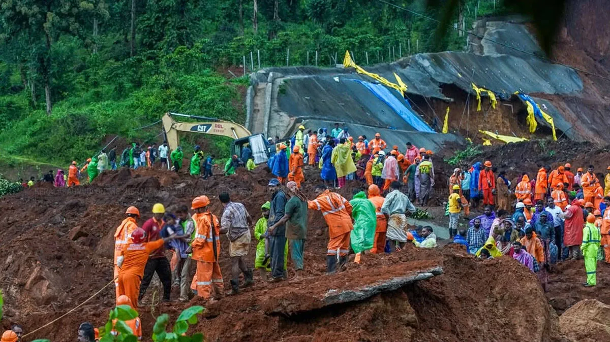 Kalladi Landslide Rescue operation at Meenakshipuzha in Wayanad